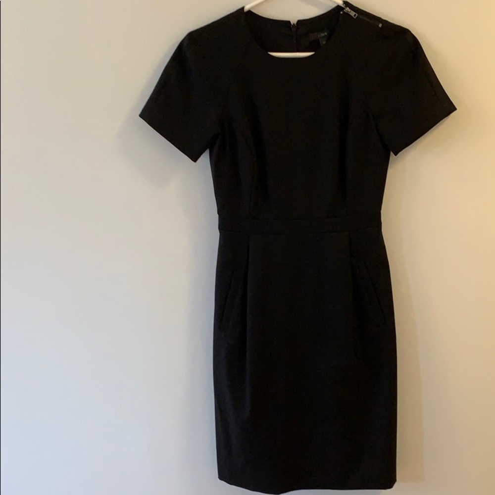 J crew black dress